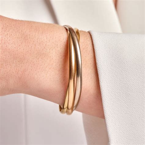 cartier satin trinity bracelet|cartier bracelet trinity size guide.